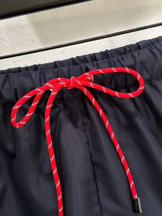 Miu Miu Navy Hooded Jacket & Shorts Tracksuit Set - Picture 5 of 7